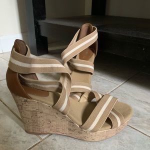 Cute, strappy wedge heels!